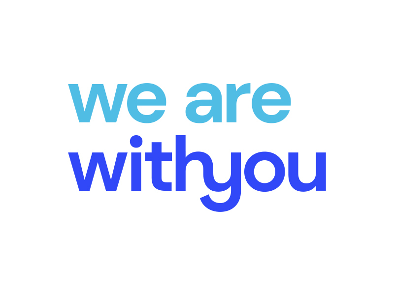 We are with you logo