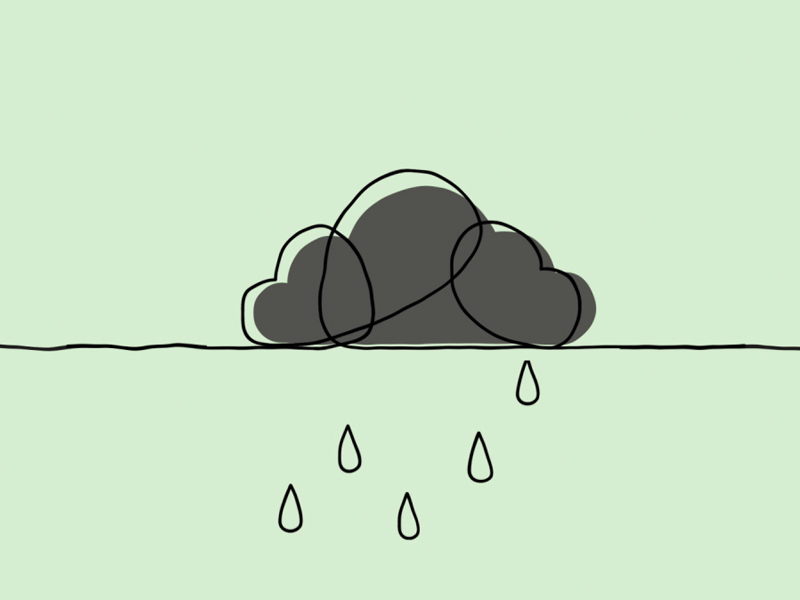 rain cloud sketch