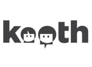 White background with black "kooth" text