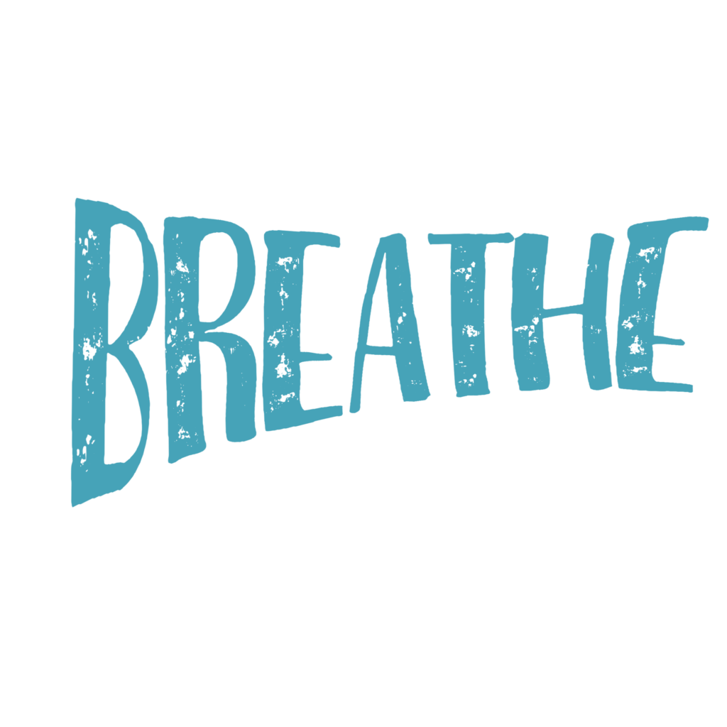 the word breath with a smoky background