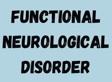 Blue background with text functional neurological disorder
