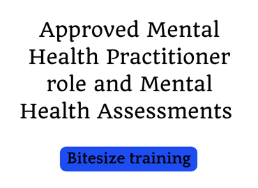 Approved Mental Health Practitioner role and Mental Health Assessments (text)
