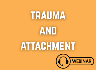 Trauma and Attachment on orange background